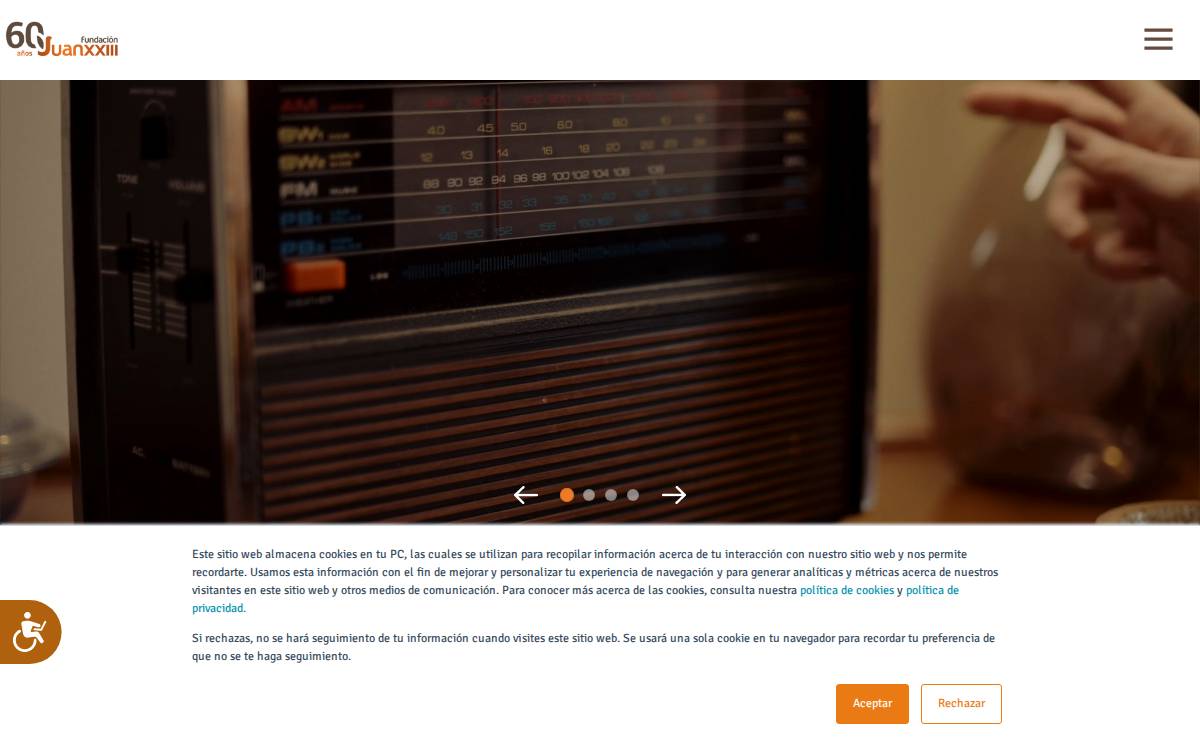 Fundación Juan XXIII Roncalli website preview