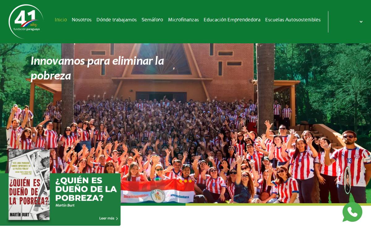 Fundacion Paraguaya website preview