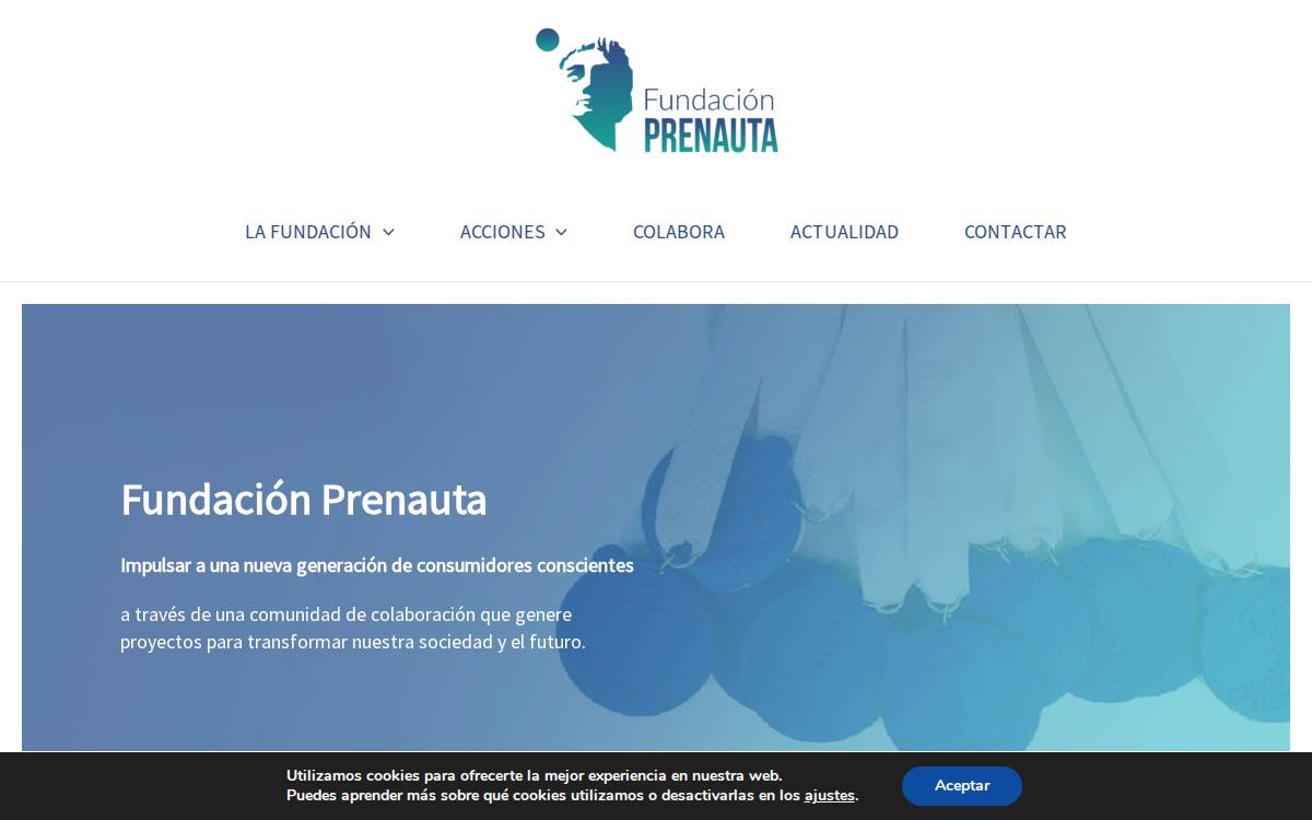 Fundación Prenauta website preview
