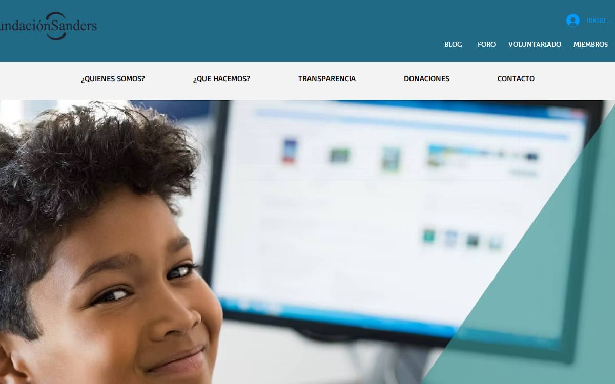 Fundación Sanders website preview