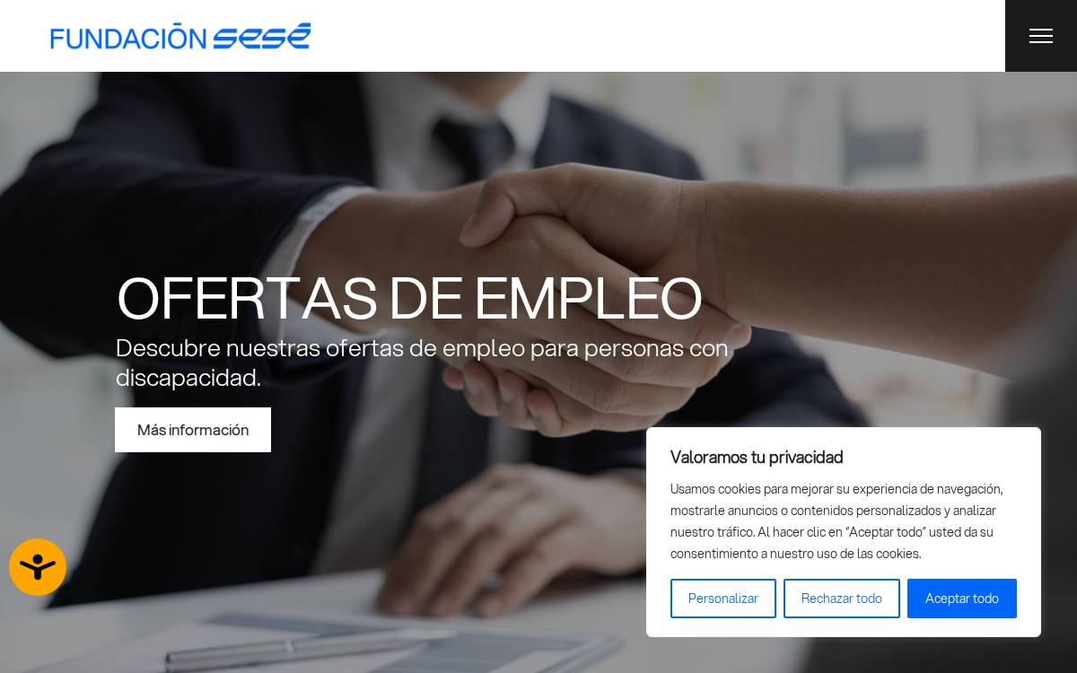 Fundación Sesé website preview