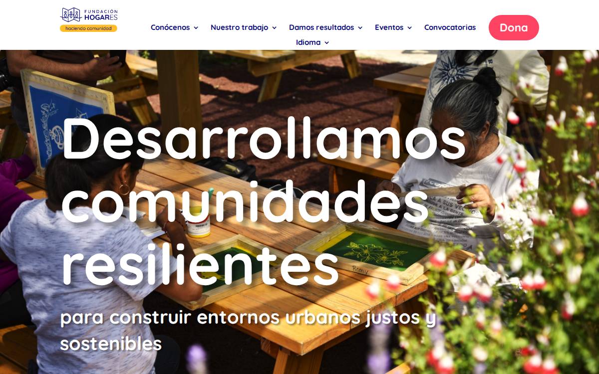 Fundacionhogares website preview