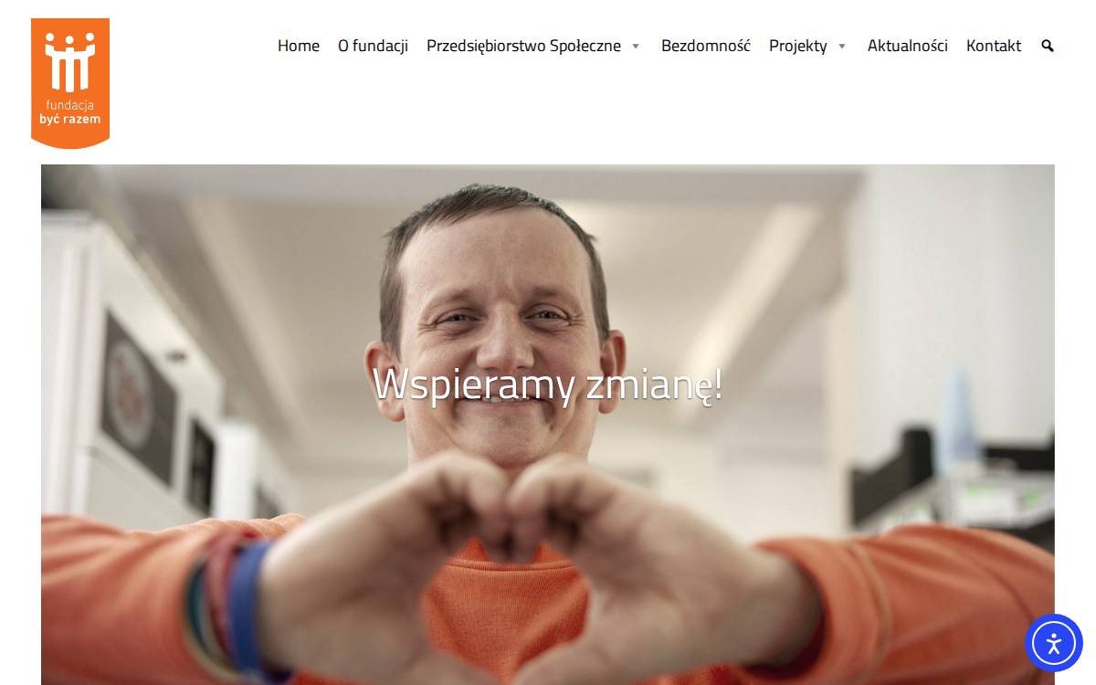 Fundacja Być Razem website preview