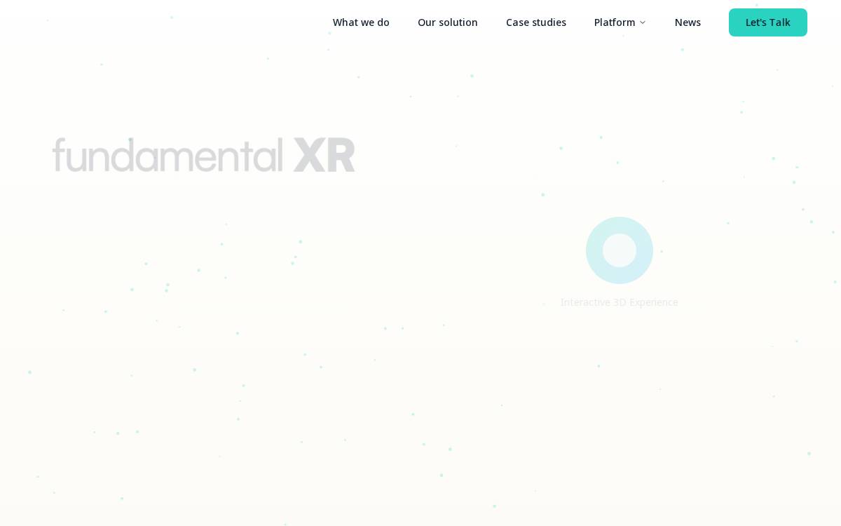 Fundamental Xr website preview