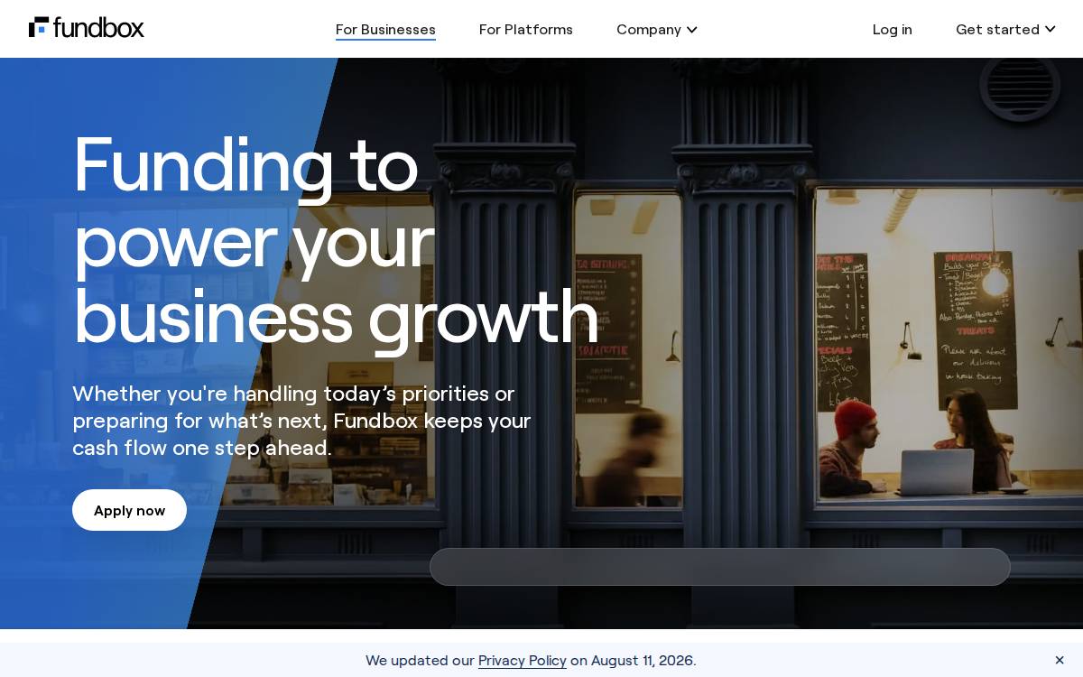 Fundbox website preview