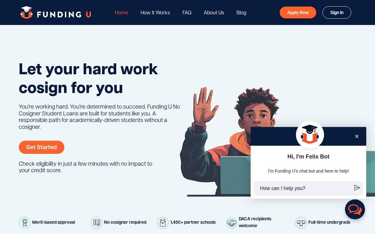 Funding U website preview