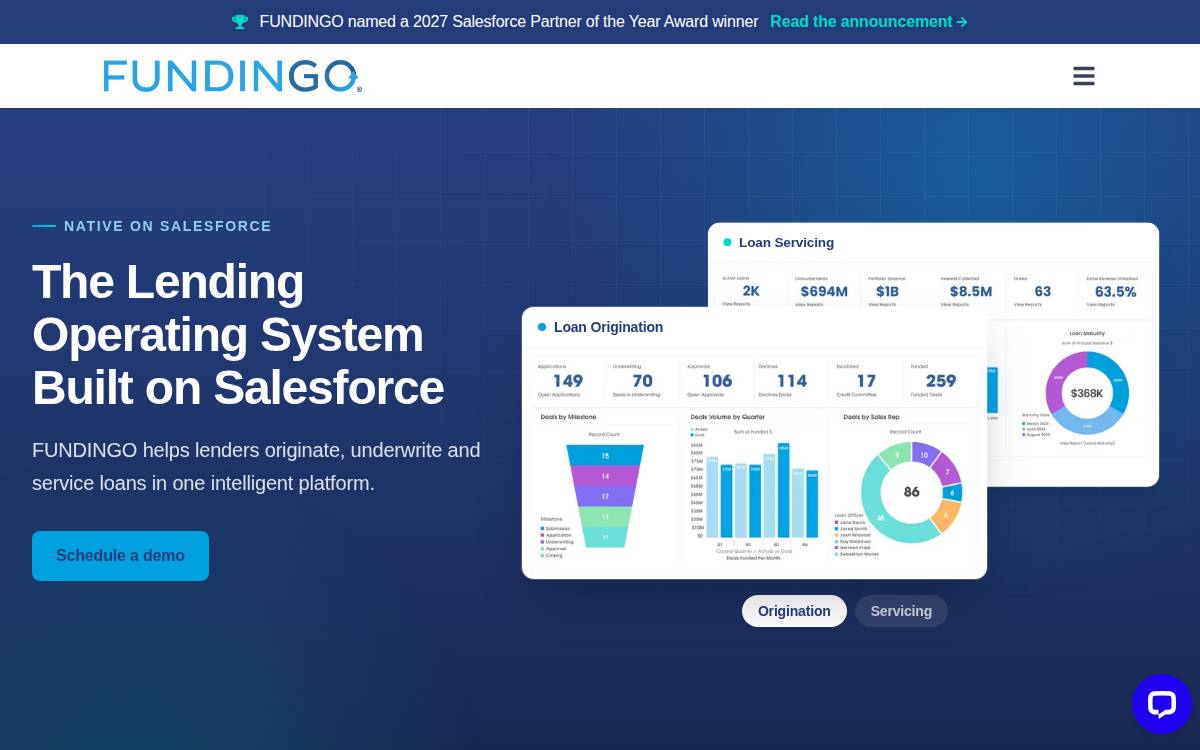 FUNDINGO website preview