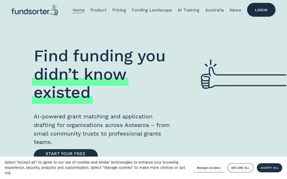 fundsorter website preview
