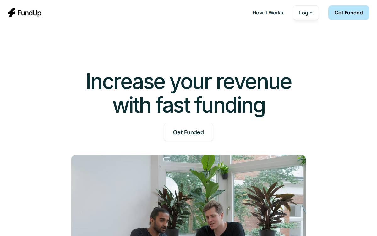 FundUp website preview
