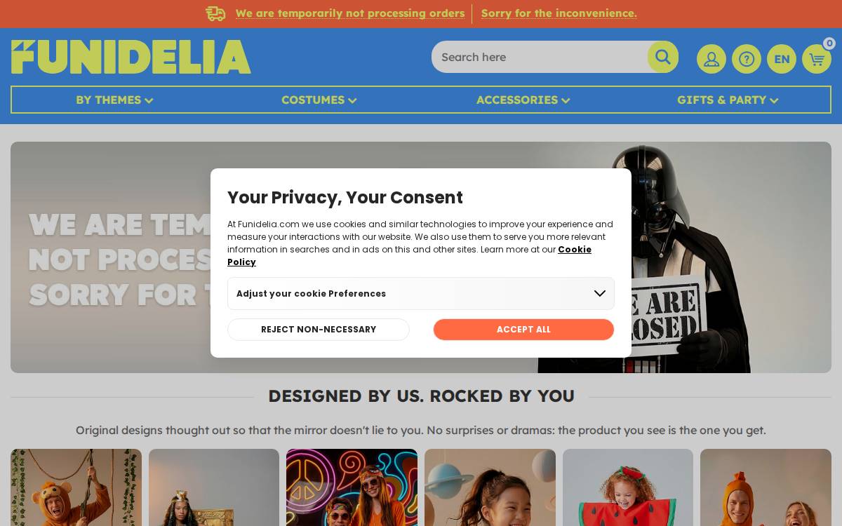 Funidelia website preview