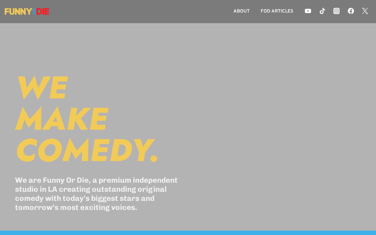 Funnyordie website preview