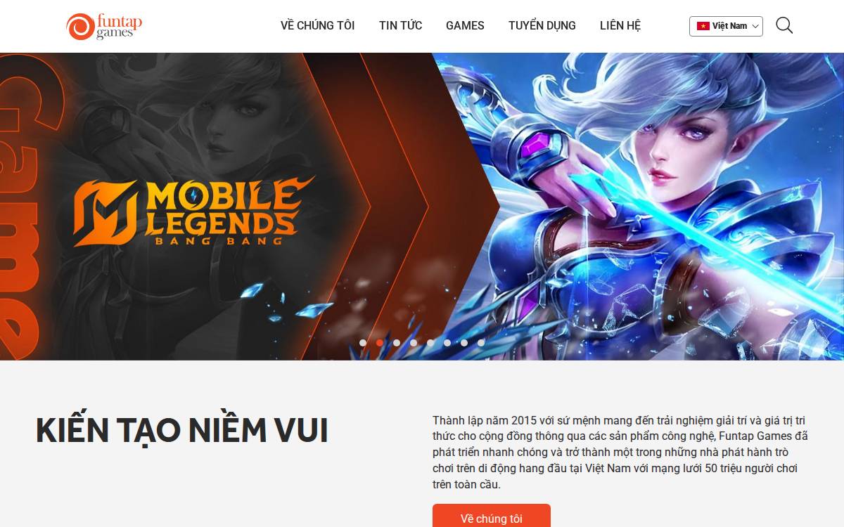Funtap website preview