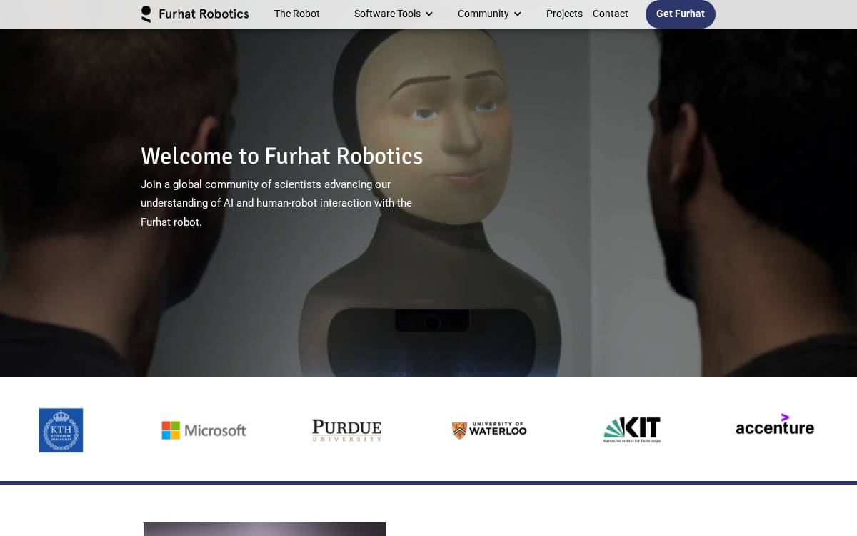 Furhat Robotics website preview