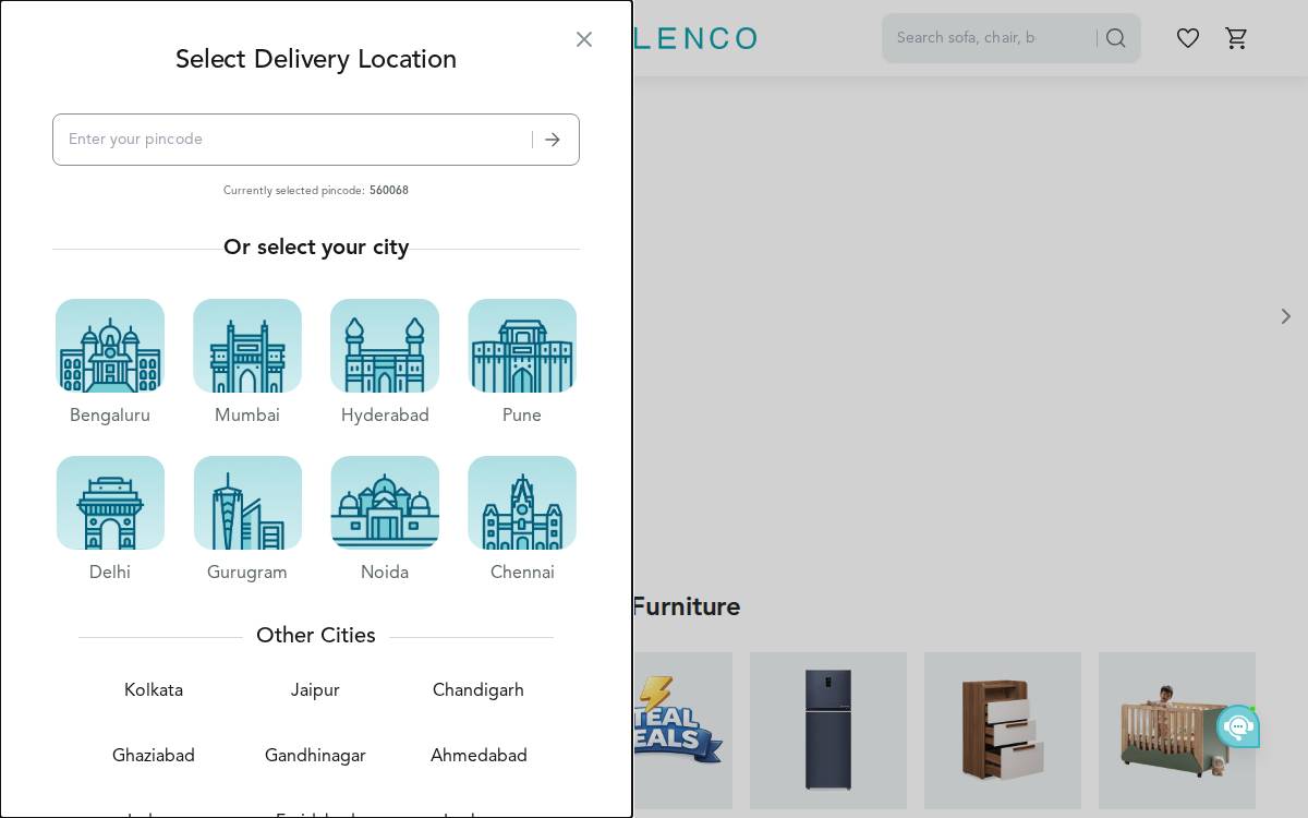 Furlenco website preview