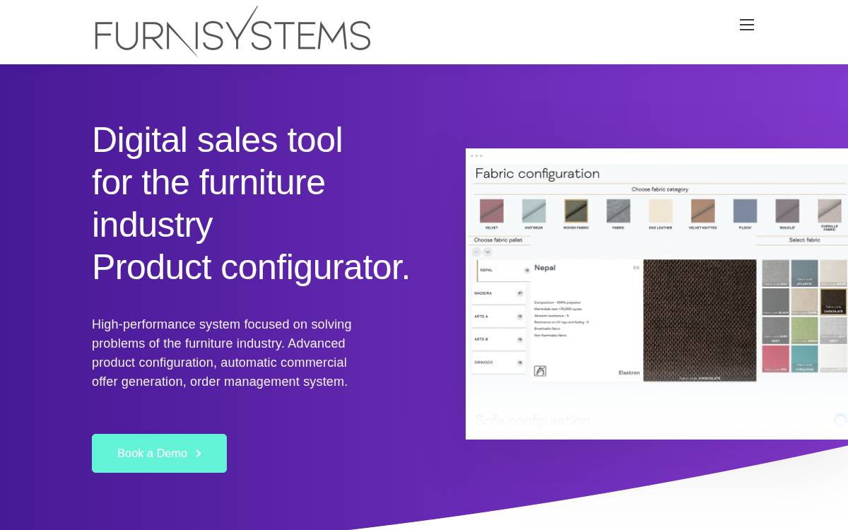 Furnisystems website preview