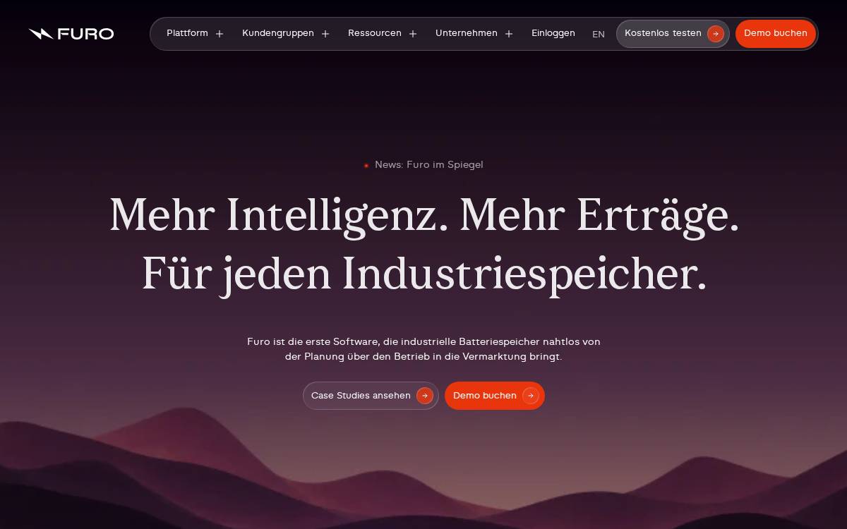 Furo website preview