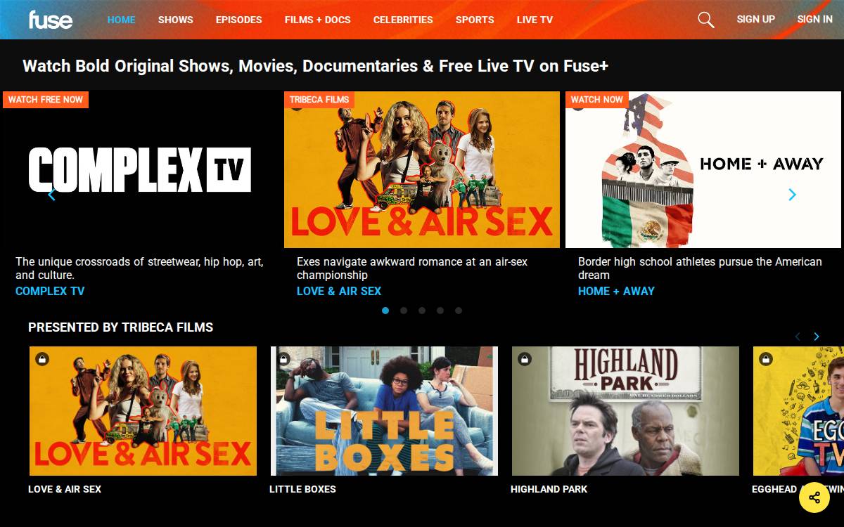 Fuse website preview