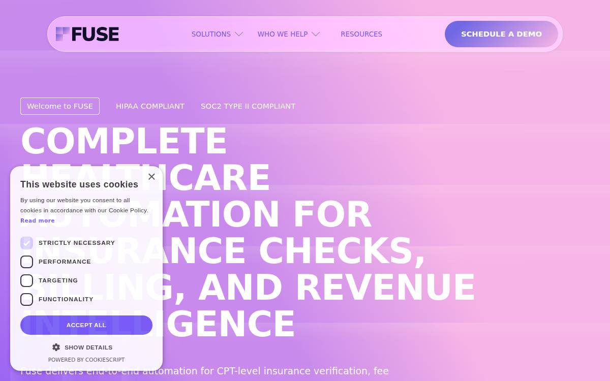 Fuse website preview