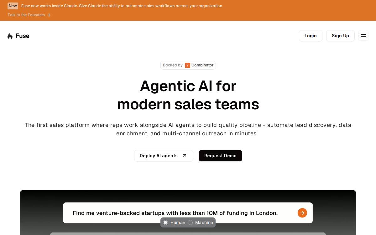 Fuse AI website preview