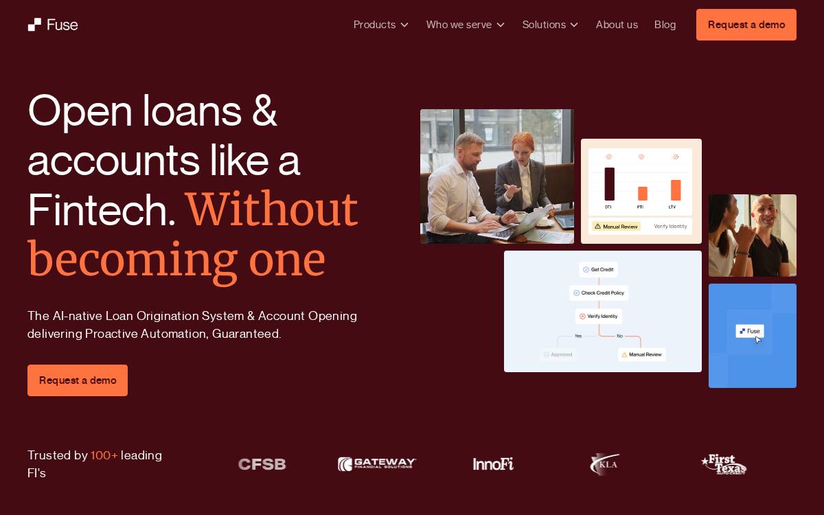 Fusefinance website preview