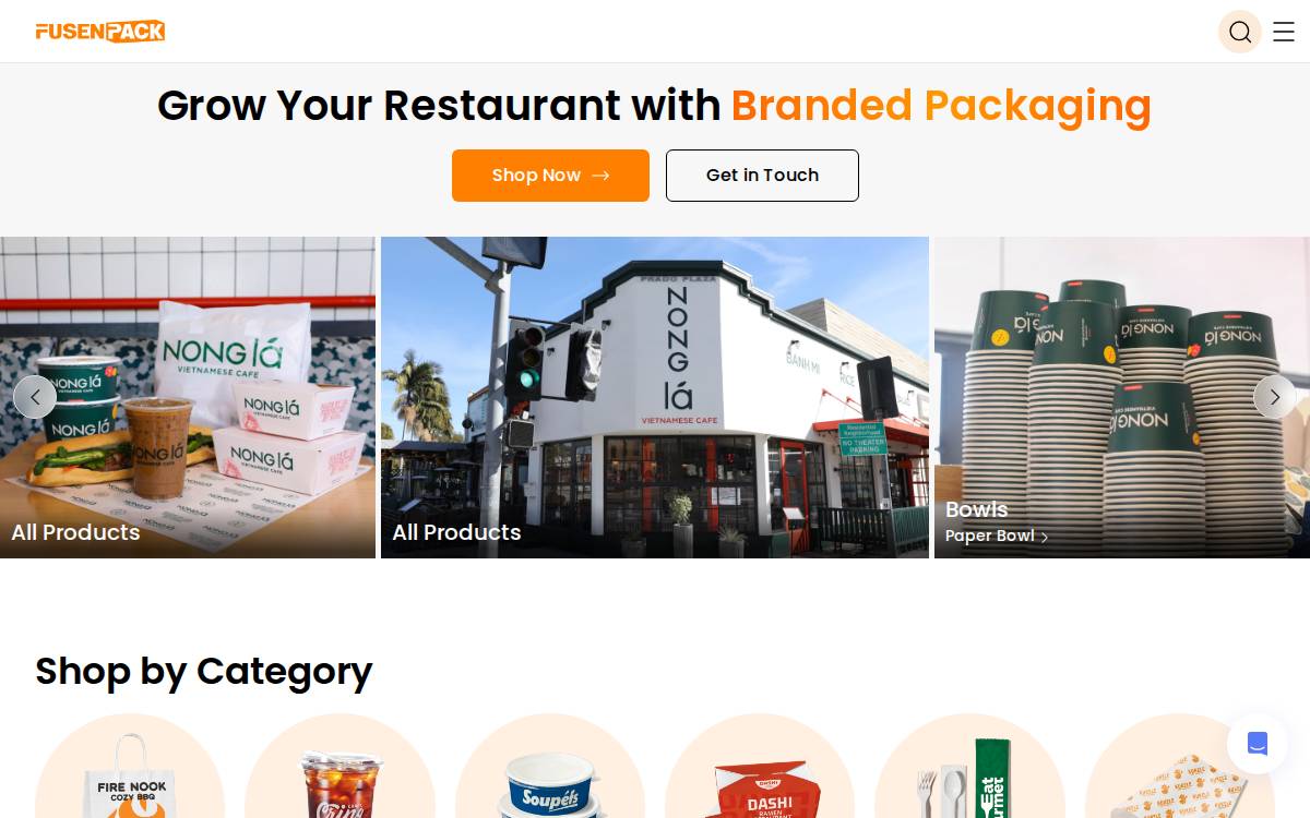Fusenpack website preview