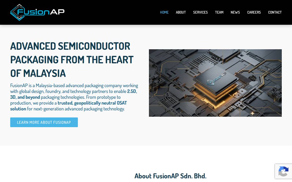 FusionAP website preview