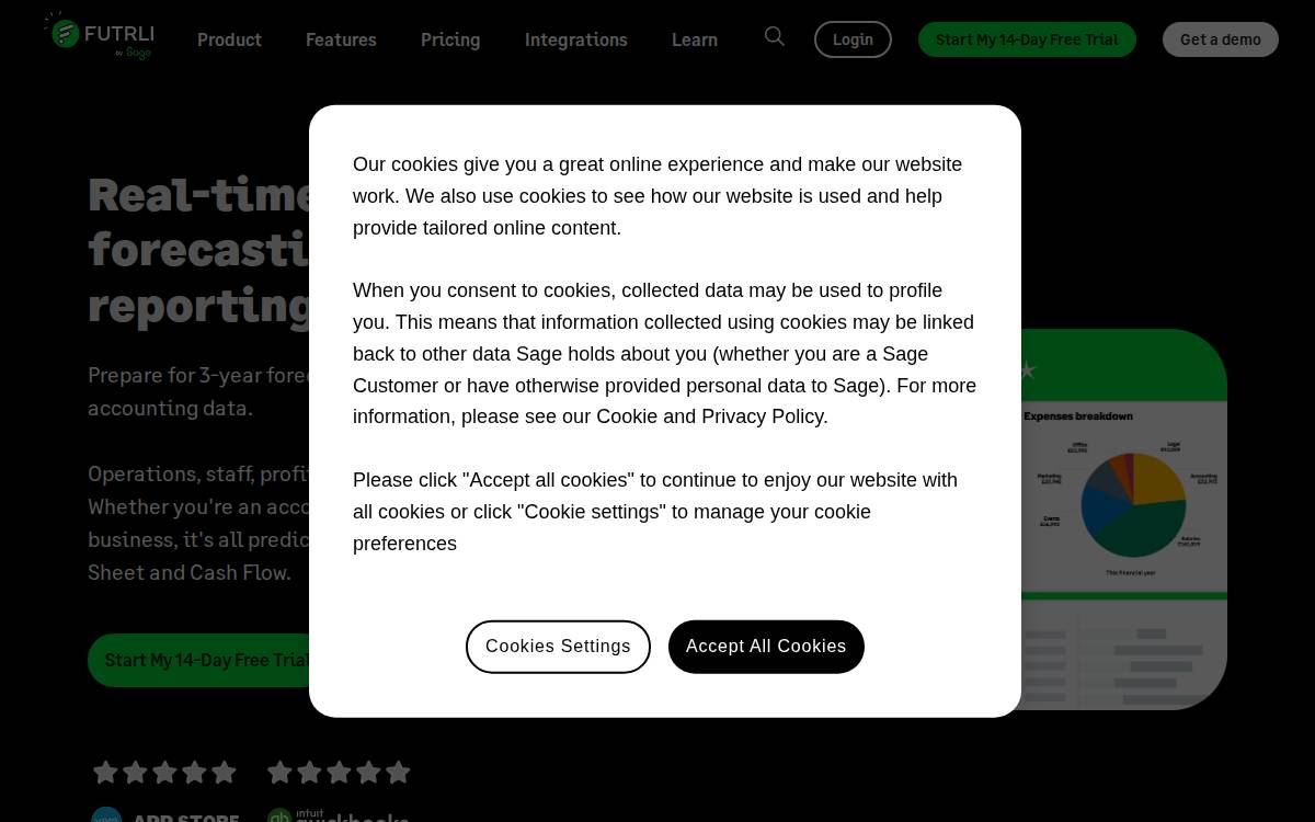 Futrli website preview