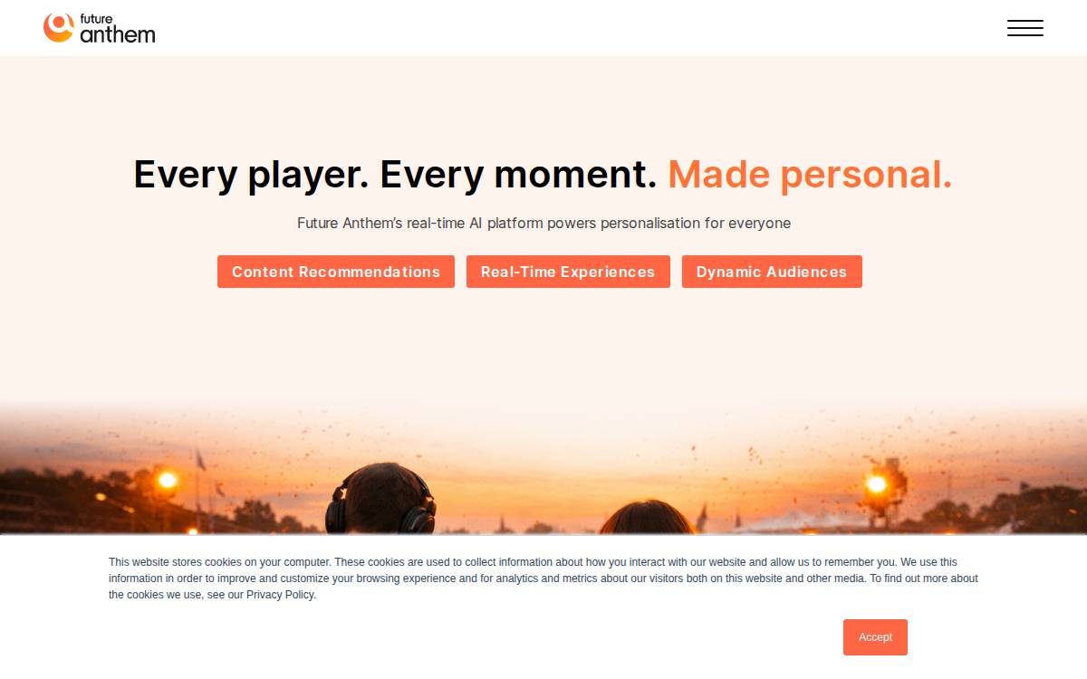 Future Anthem website preview