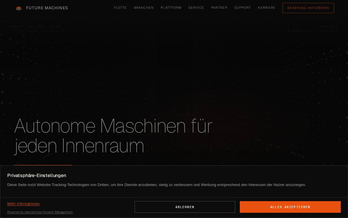 Future Machine Labs website preview