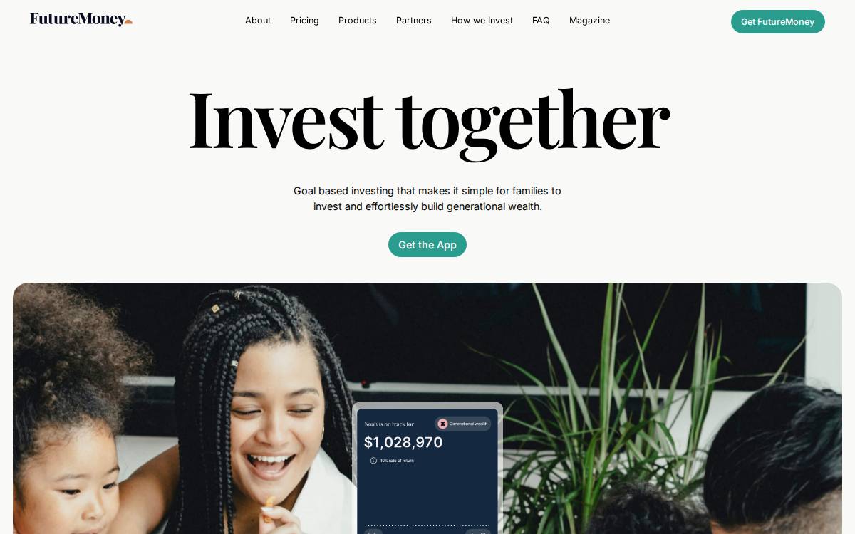 Future Money website preview
