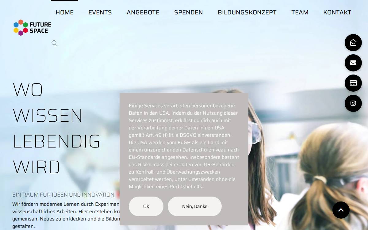 Future Space website preview