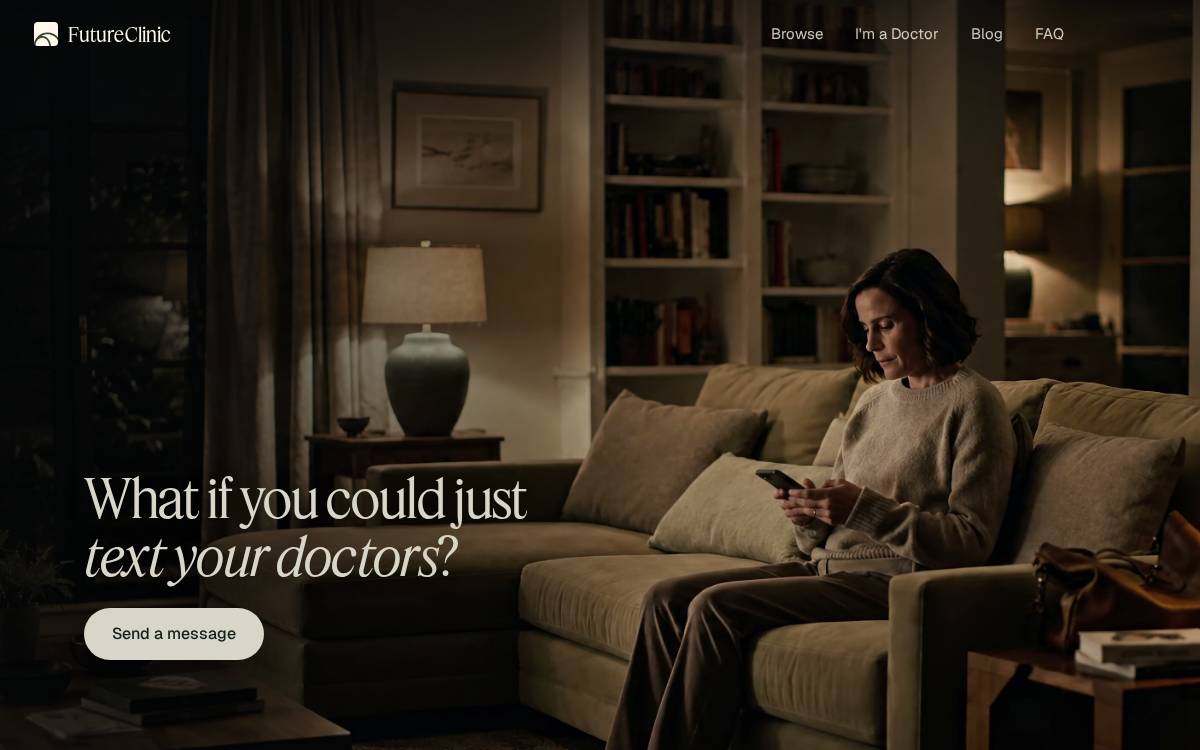FutureClinic website preview