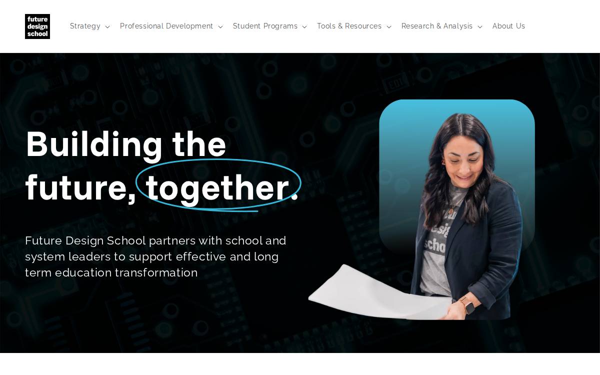 Futuredesignschool website preview