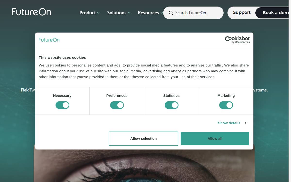 FutureOn website preview