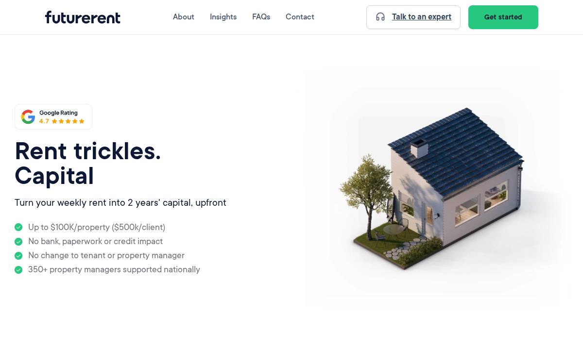 Futurerent website preview