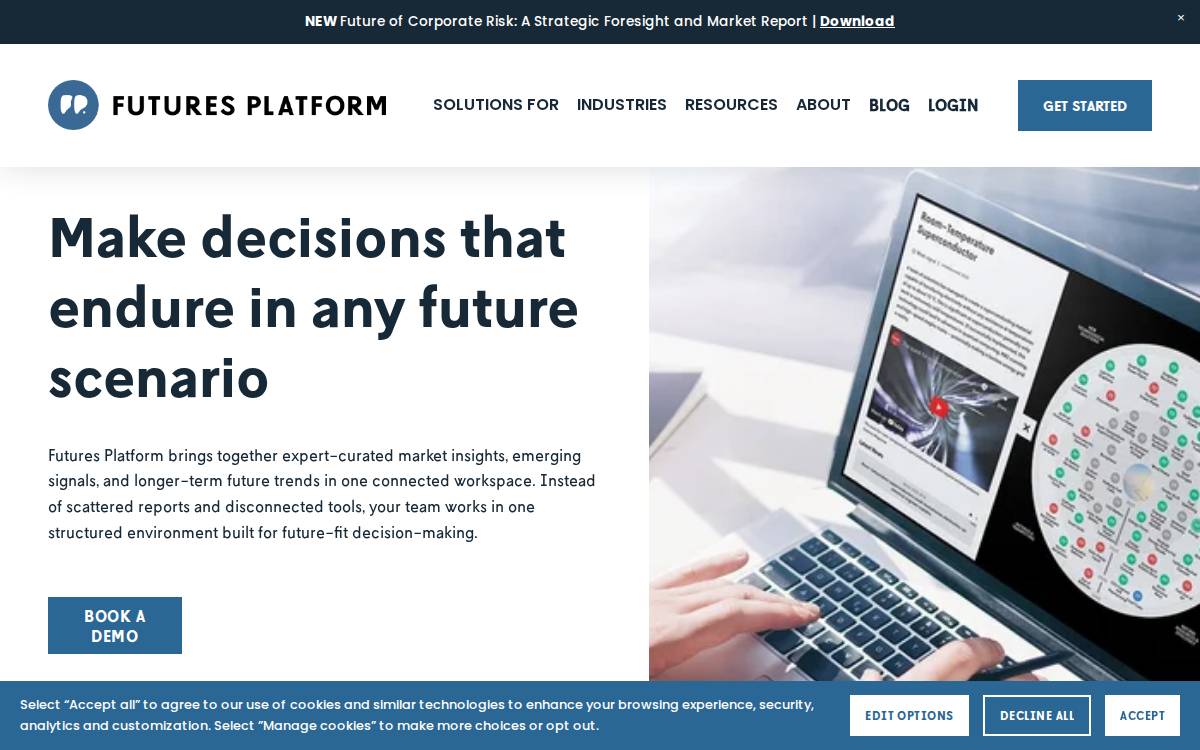 Futuresplatform website preview