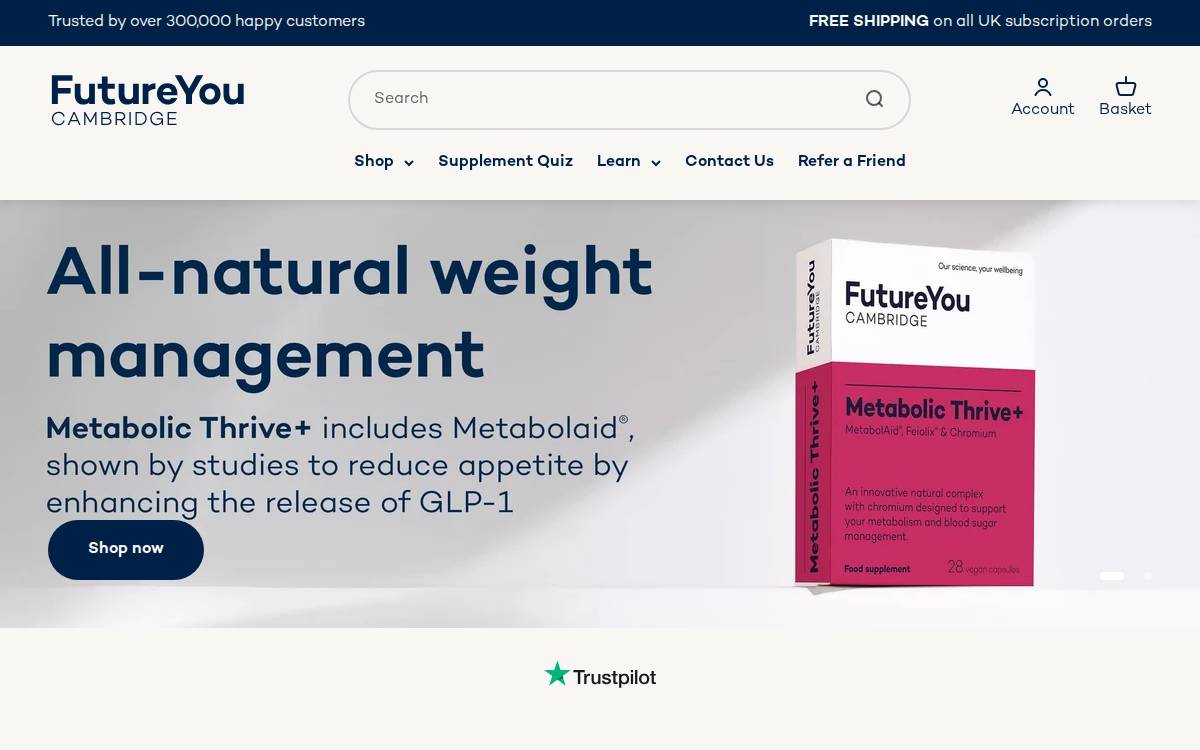 Futureyouhealth website preview