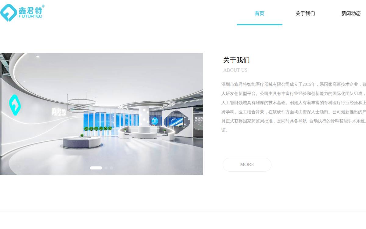 Futurtec website preview