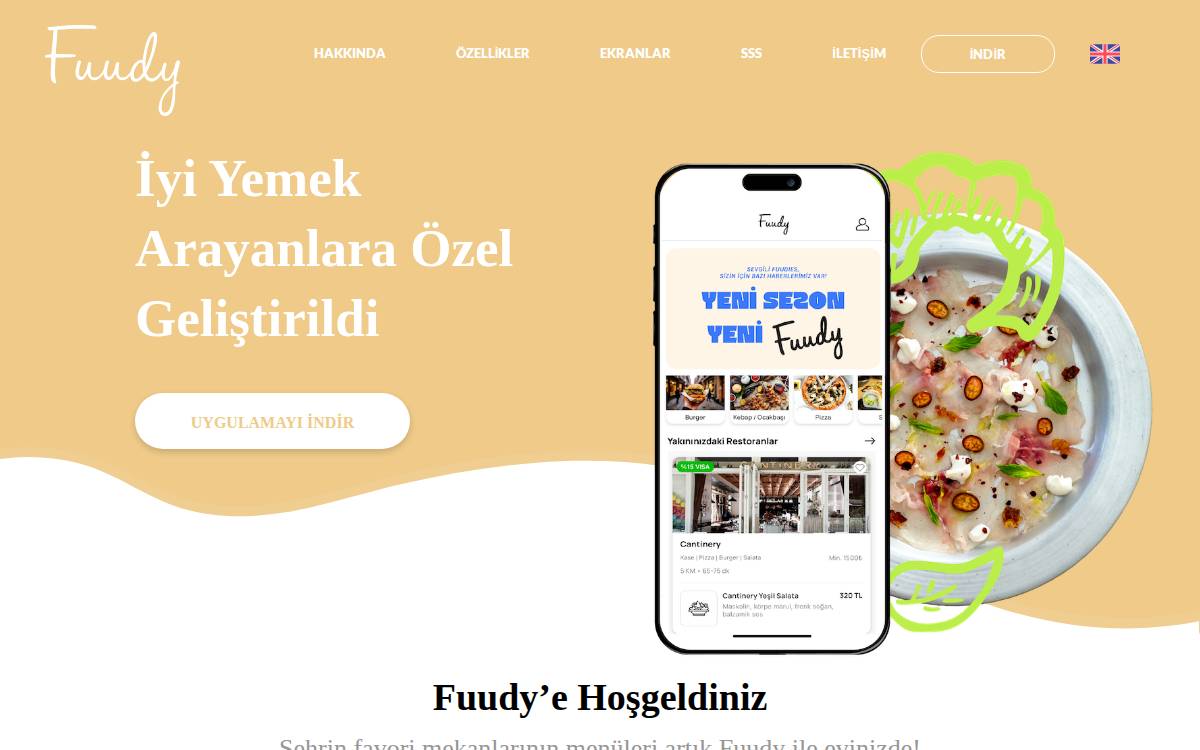Fuudy website preview