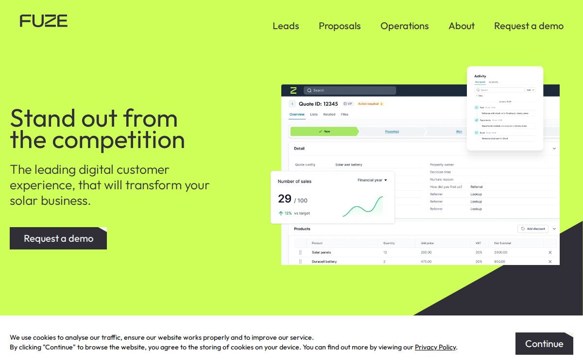 Fuze website preview
