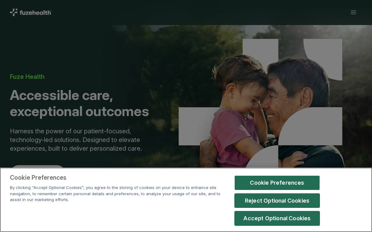 Fuze Health website preview