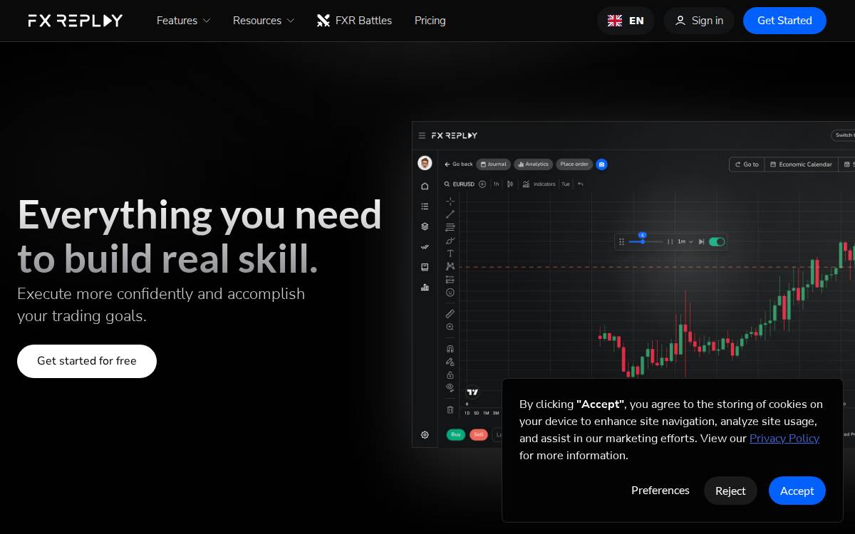 Fxreplay website preview