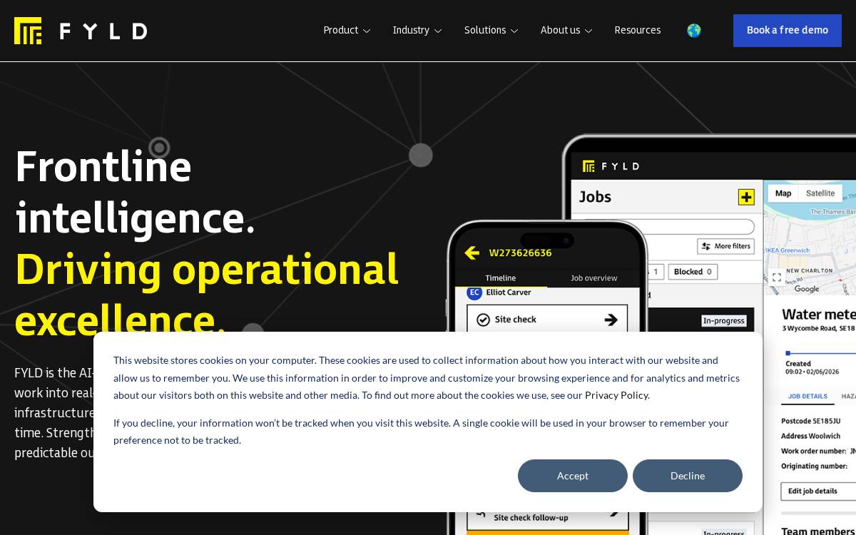 Fyld website preview