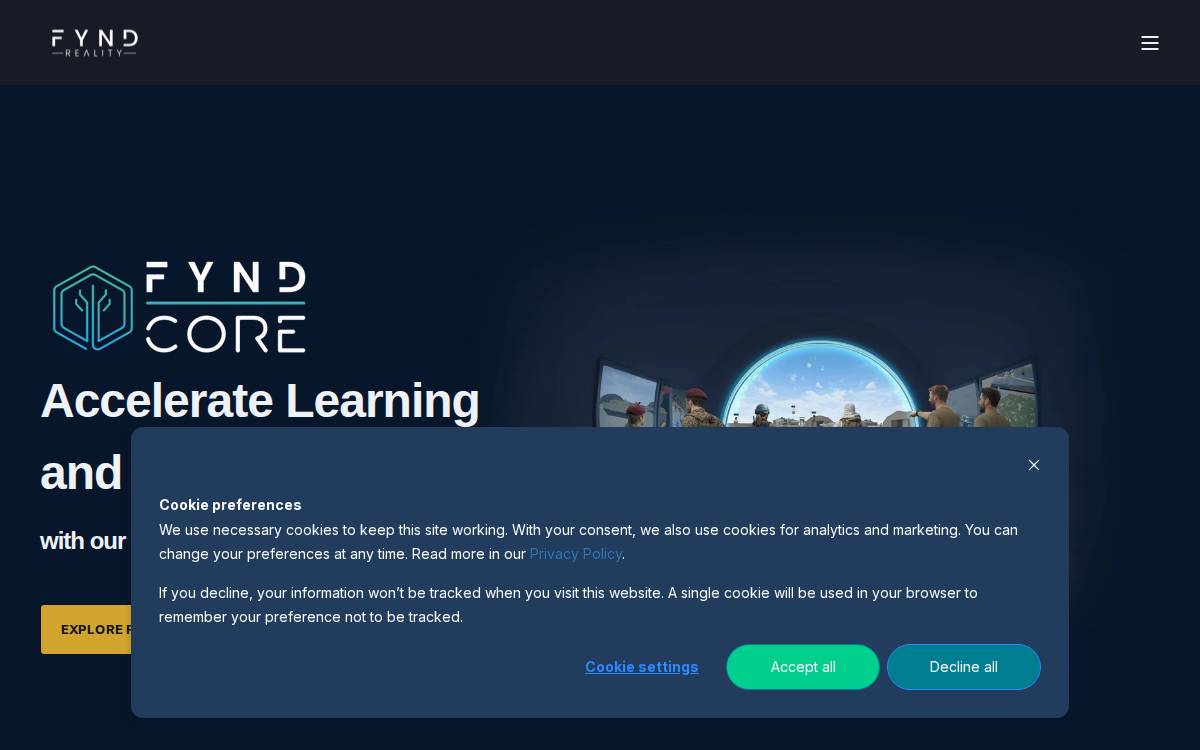 Fyndreality website preview