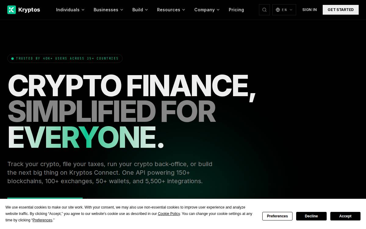 FYNI / Kryptos website preview
