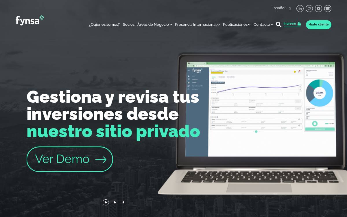 FYNSA website preview