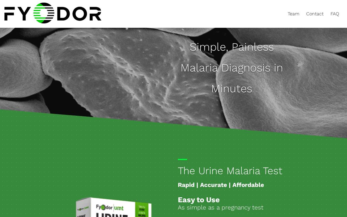 Fyodor Biotechnologies website preview