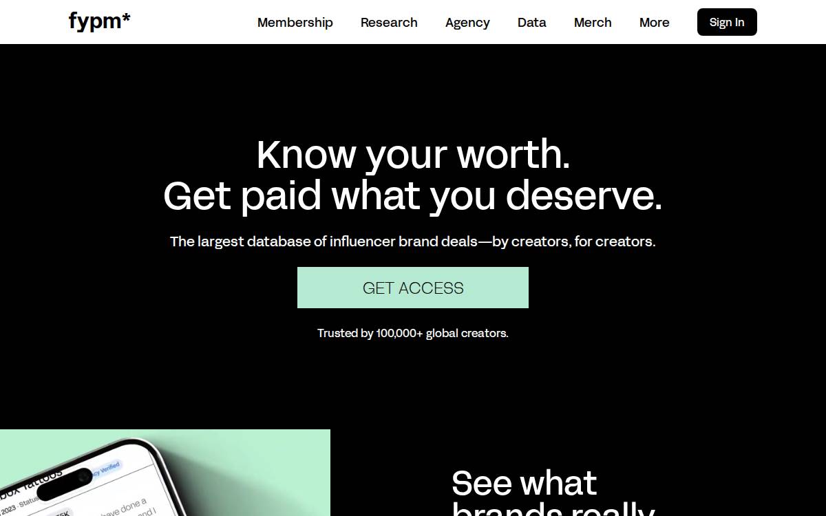 FYPM Creator Tools website preview