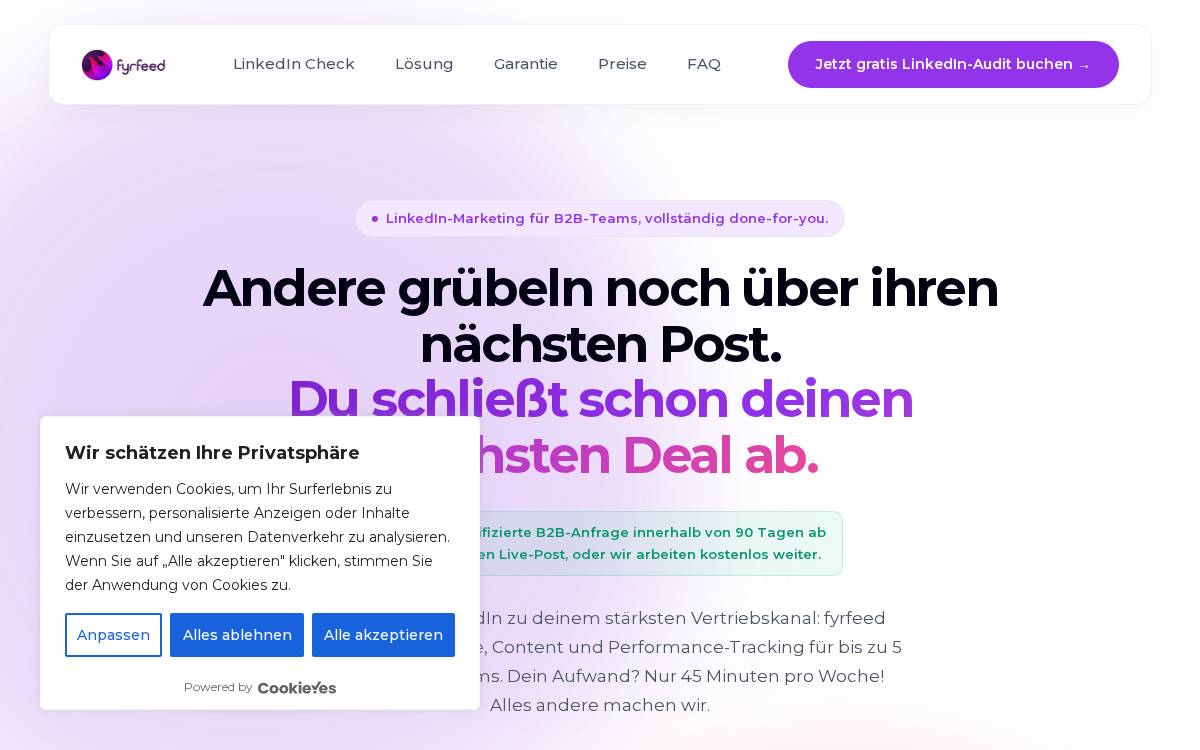 Fyrfeed website preview