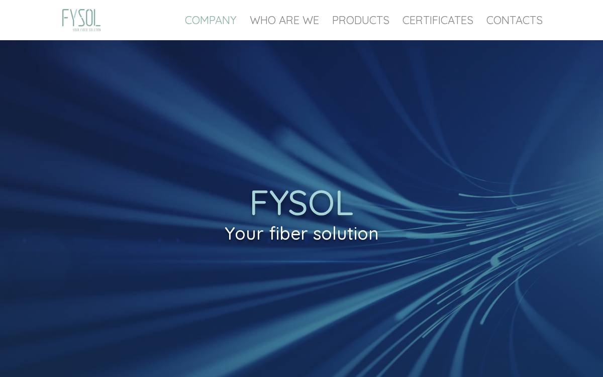 Fysol website preview